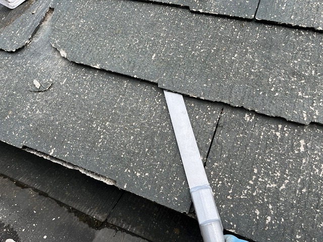 北杜市　スレート材差し替え道具写真